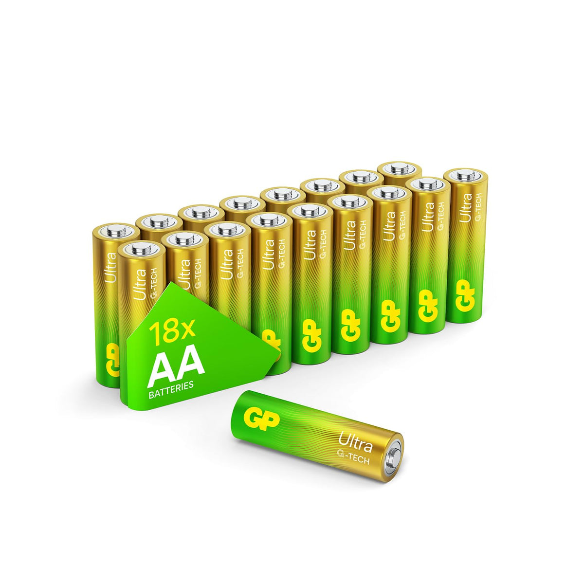 GP AA Batteries 40 Pack 1.5V Alkaline Double A 10 Yr Long Shelf Life