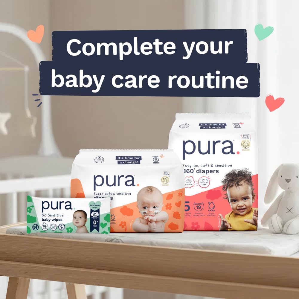 Pura Nappy Pants Size 9 (22kg+) 45 Count Sensitive Skin