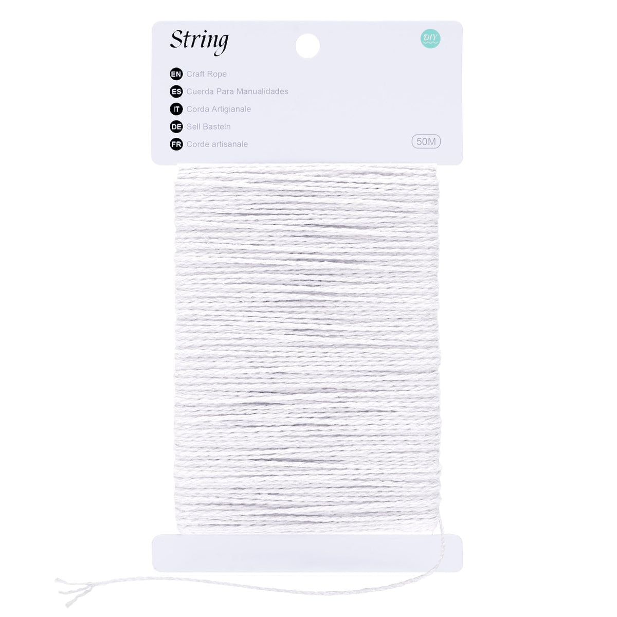 jijAcraft 4MM White Macrame Cord: 100M Cotton String Twine for Crafts