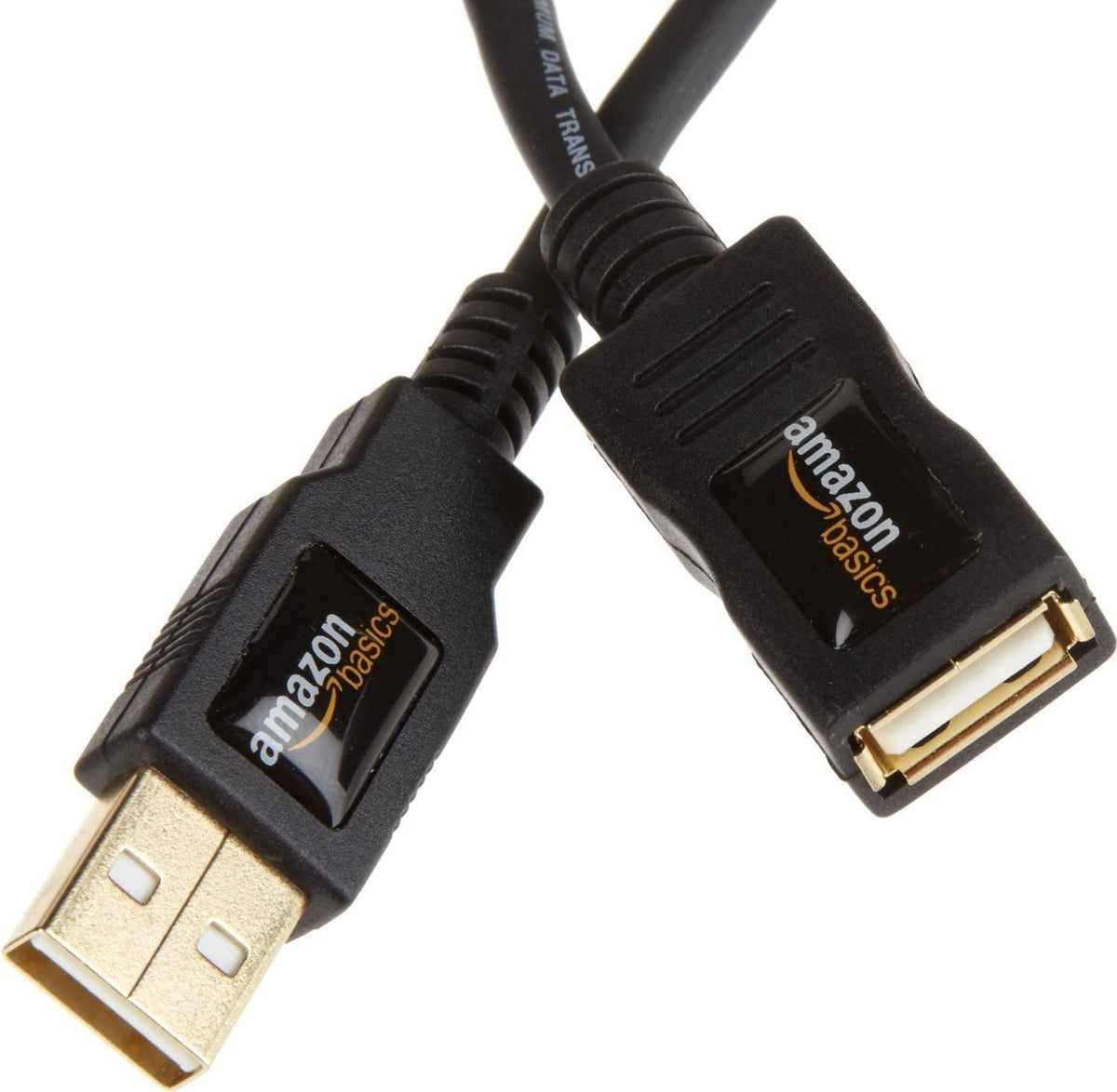 Amazon Basics USB 2.0 A-Male to A-Female Extension Cable, 1 m/3.3 Feet, Black