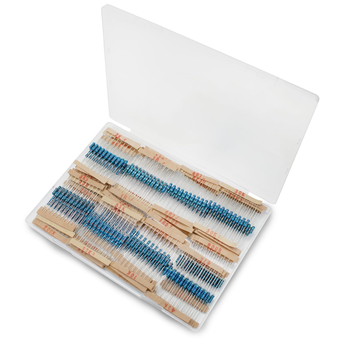50 Pcs 1W 1% Tolerance 0.1 Ohm Metal Film Resistor Resistance for DIY Project and Experiments
