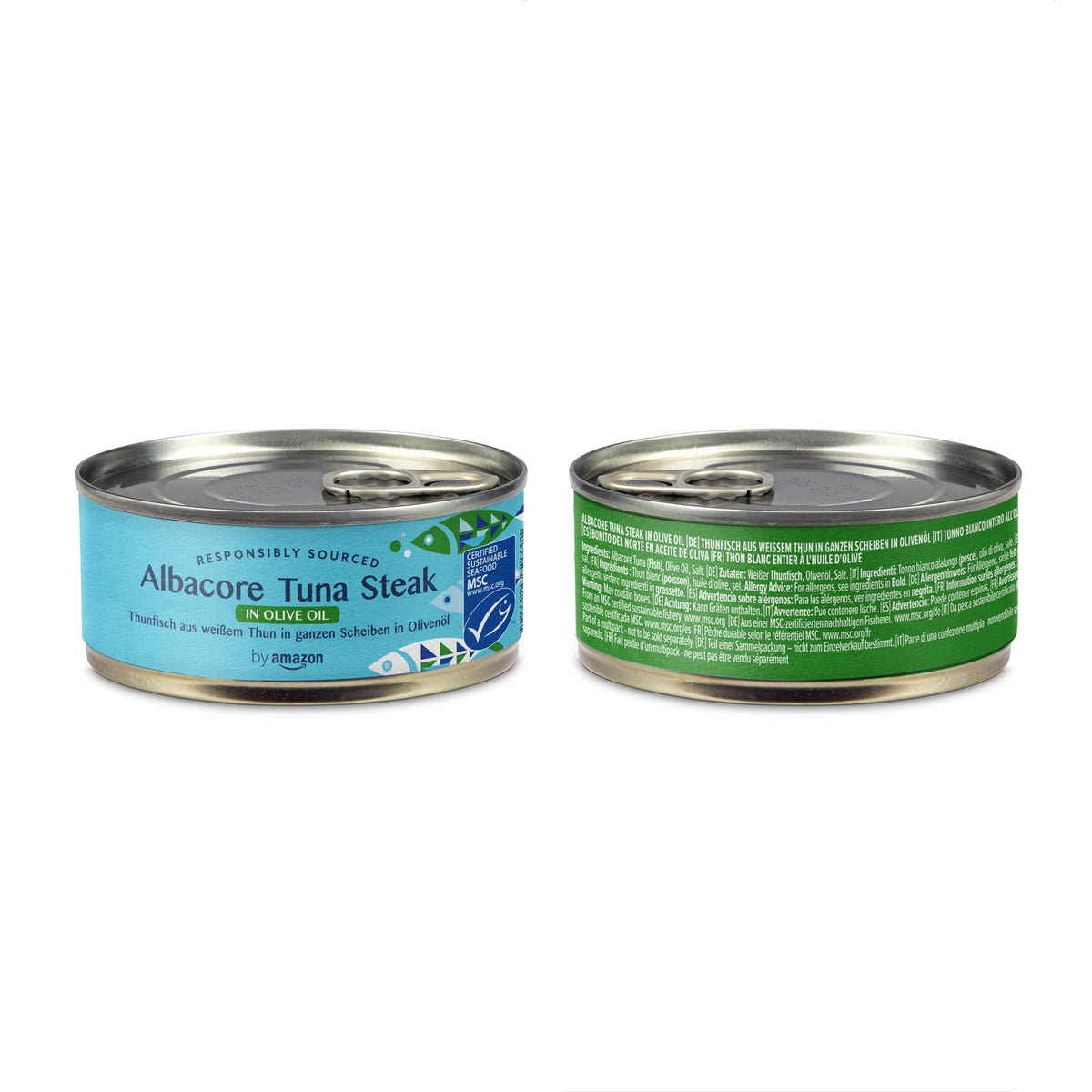 by Amazon MSC Skipjack Tuna Chunks in Spring Water, 4x145g
