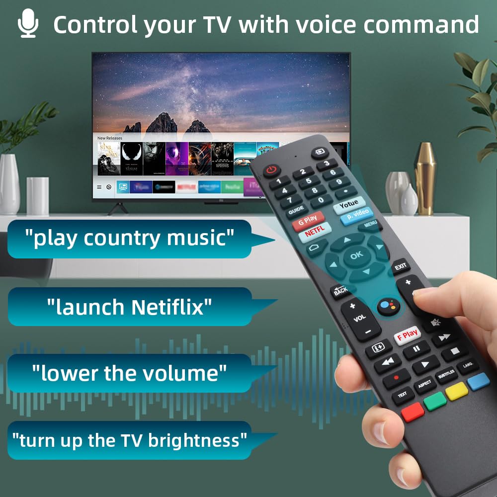 Gvirtue 【Pack of 2】Replacement Remote Control Compatible with Roku Box Model: Roku 1, Roku 2(HD, XD, XS), Roku 3, Roku LT, HD, XD, XDS, Roku N1, Roku Express, Roku Express+
