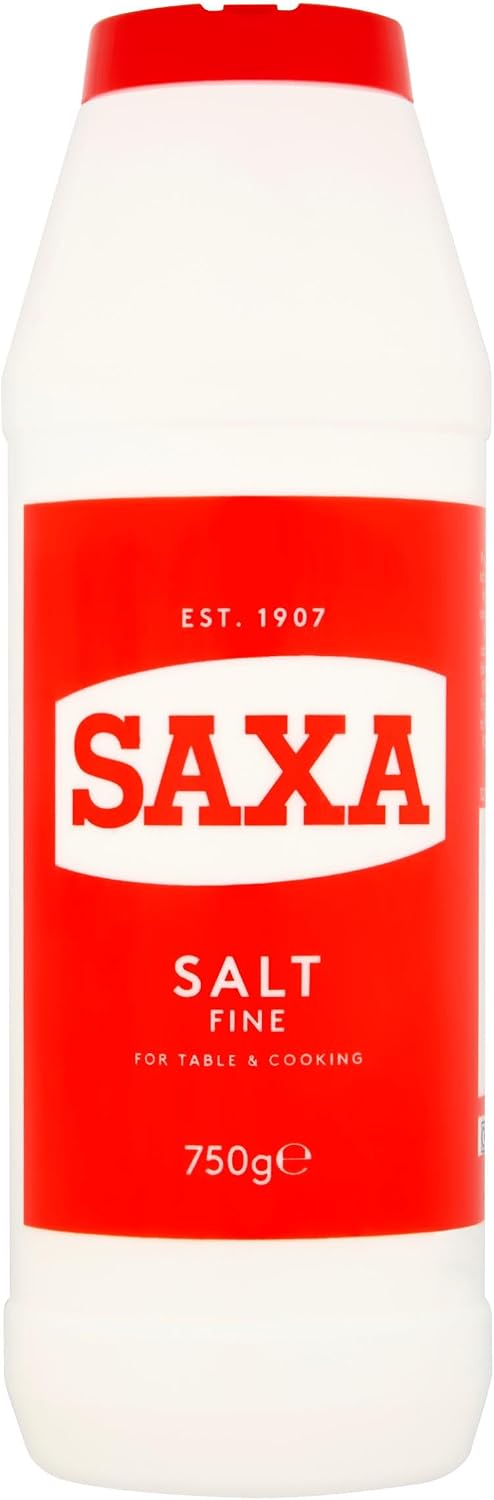 Saxa Fine Table Salt for Table & Cooking, 750 g Drum (1-Pack)