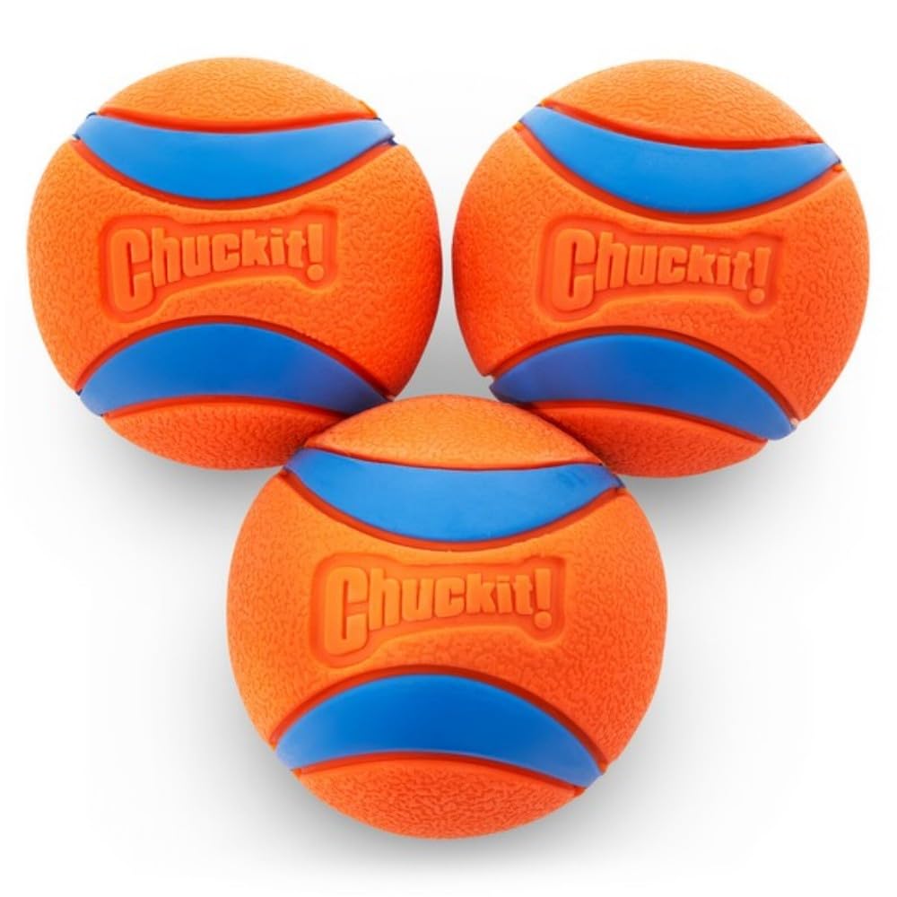 Chuckit! Ultra Ball, Durable High Bounce Rubber Dog Ball, Launcher Compatible, 2 Pack, Medium