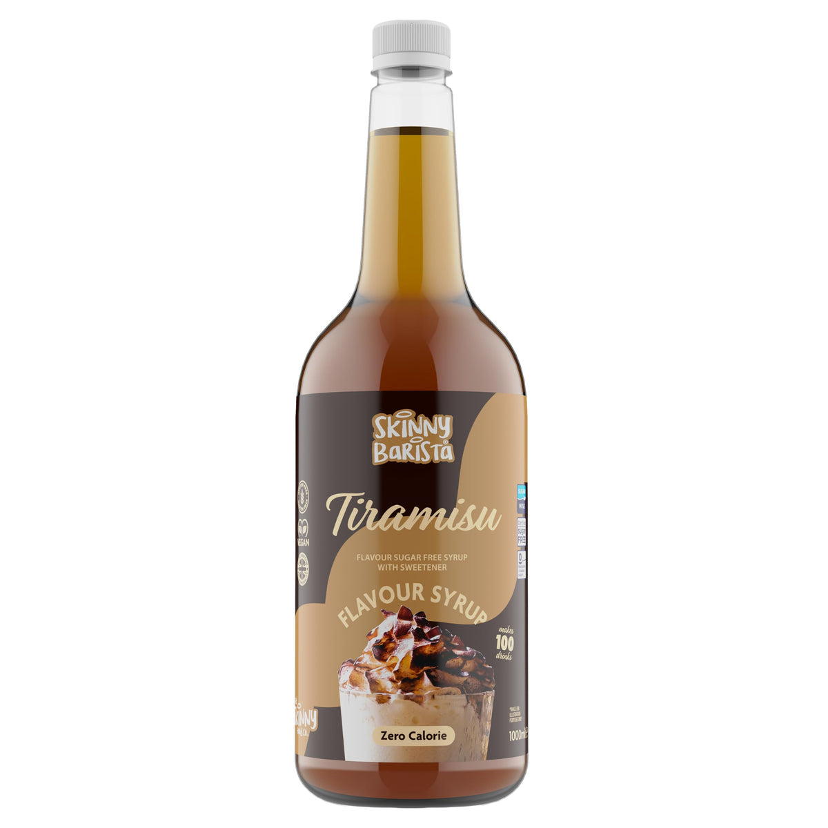 Skinny Food Co Butterscotch Syrup Zero Calorie 1L - Sugar Free Coffee Syrup