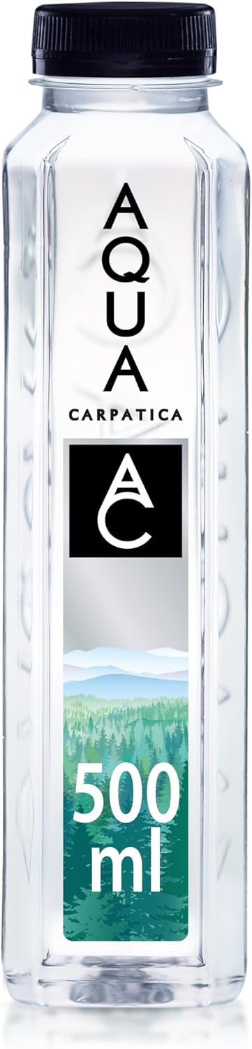 AQUA Carpatica Still Mineral Water, Naturally Alkaline, PET, 6 x 500ml