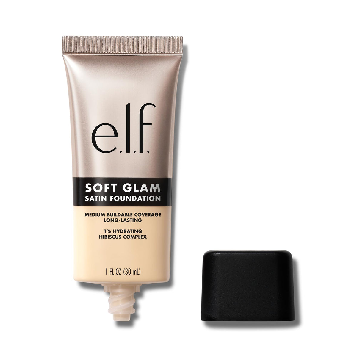 e.l.f. Soft Glam Foundation, Medium Coverage, Long-Lasting & Buildable Foundation For A Smooth, Satin Finish, Vegan & Cruelty-Free, 21 Light Neutral