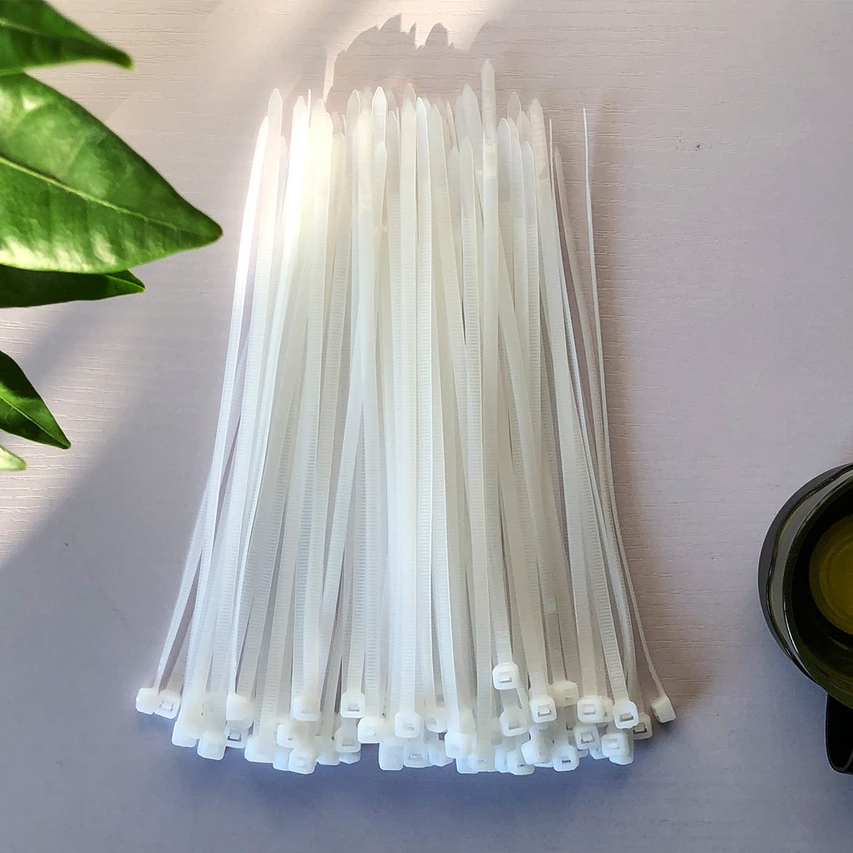 100 Pack Yellow Plastic Cable Ties 300mm×3.6mm Heavy Duty Strong Nylon Premium Self Locking 12 inch/30 cm Long Zip Tie Wraps