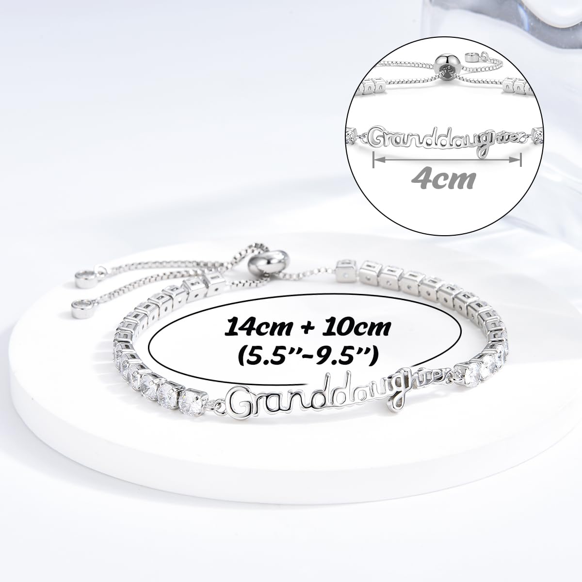 Birthday Gifts for Women Girls, Sparkling Cubic Zirconia Tennis Bracelet Gifts, Christmas Mothers Day Graduation Presents for Her