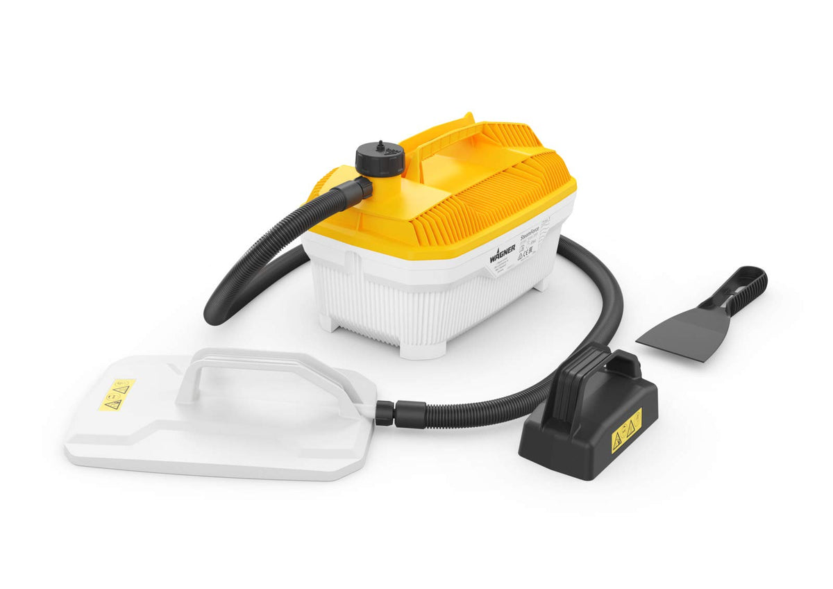 WAGNER Steam Wallpaper Stripper SteamForce, 4 L Capacity, Steaming Time Max. 70 Min, 3,7 M Hose, 2.000 W, 230 V