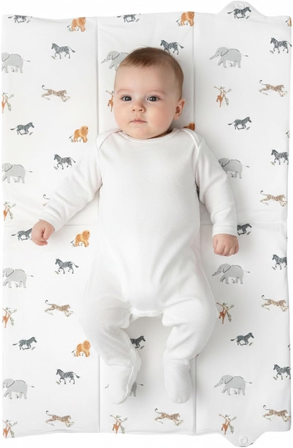 Clair de Lune Jungle Dream Foldable Changing Mat, Easy Clean Soft Water Resistant Travel Pad 60 x 34 cm