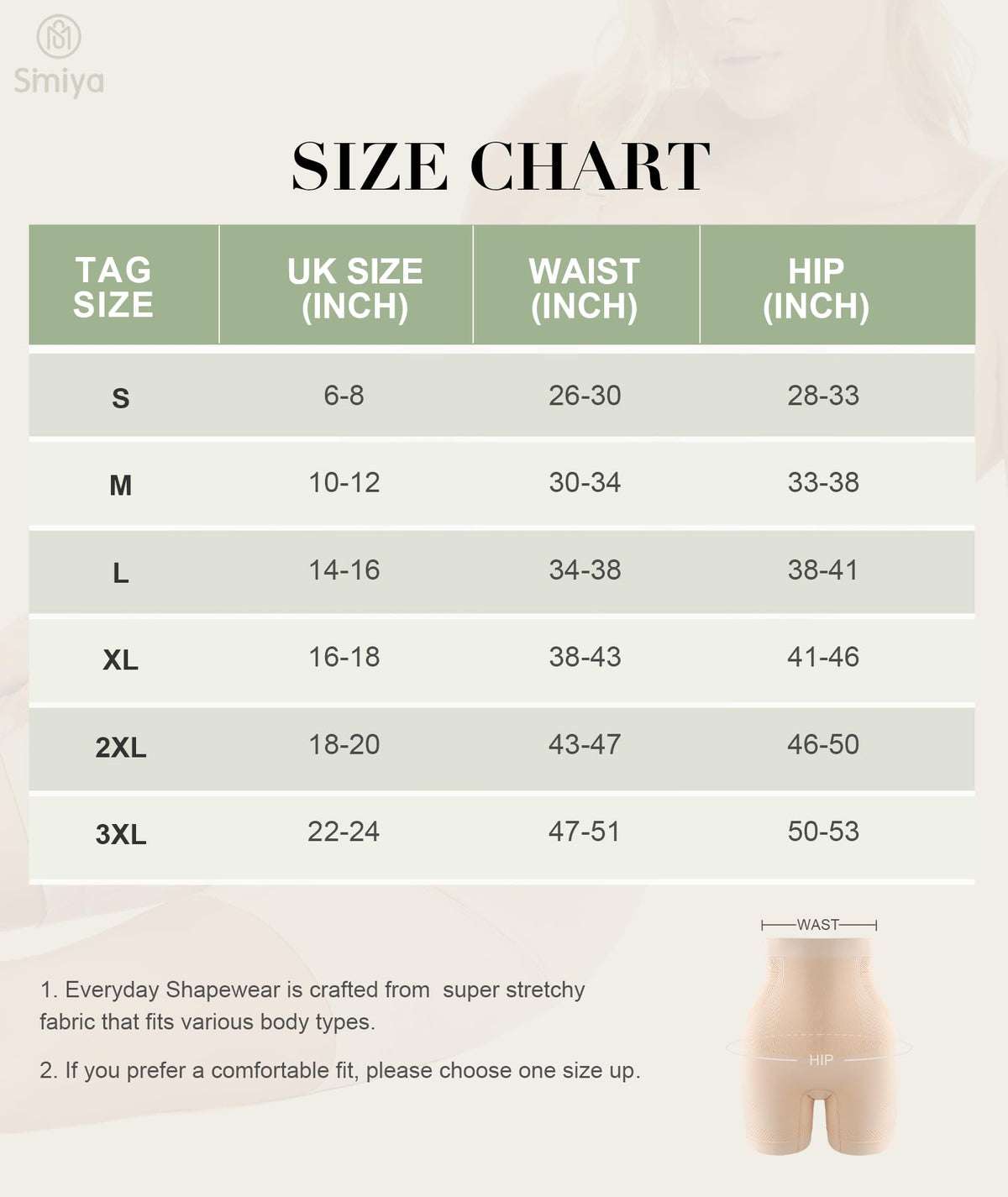 SIMIYA Tummy Control Knickers High Waisted Body Shaper for Women