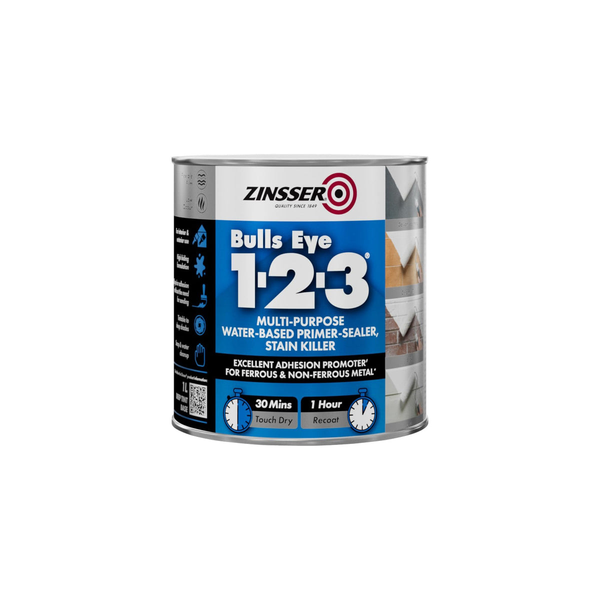 Zinsser Bulls Eye 1-2-3 - White - 500ml