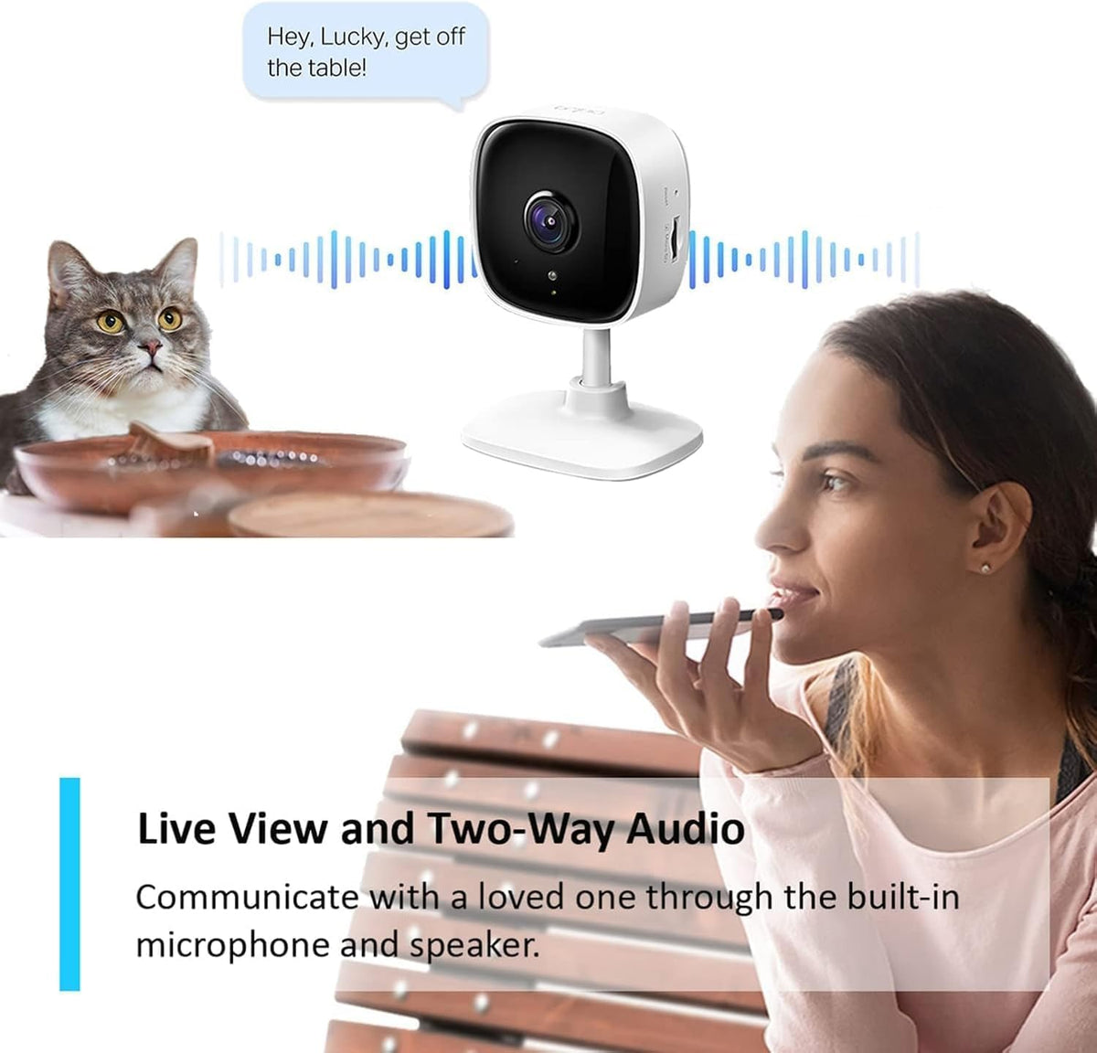 Tapo C110 2K 3MP Indoor Security Camera Pet Camera Dog Camera