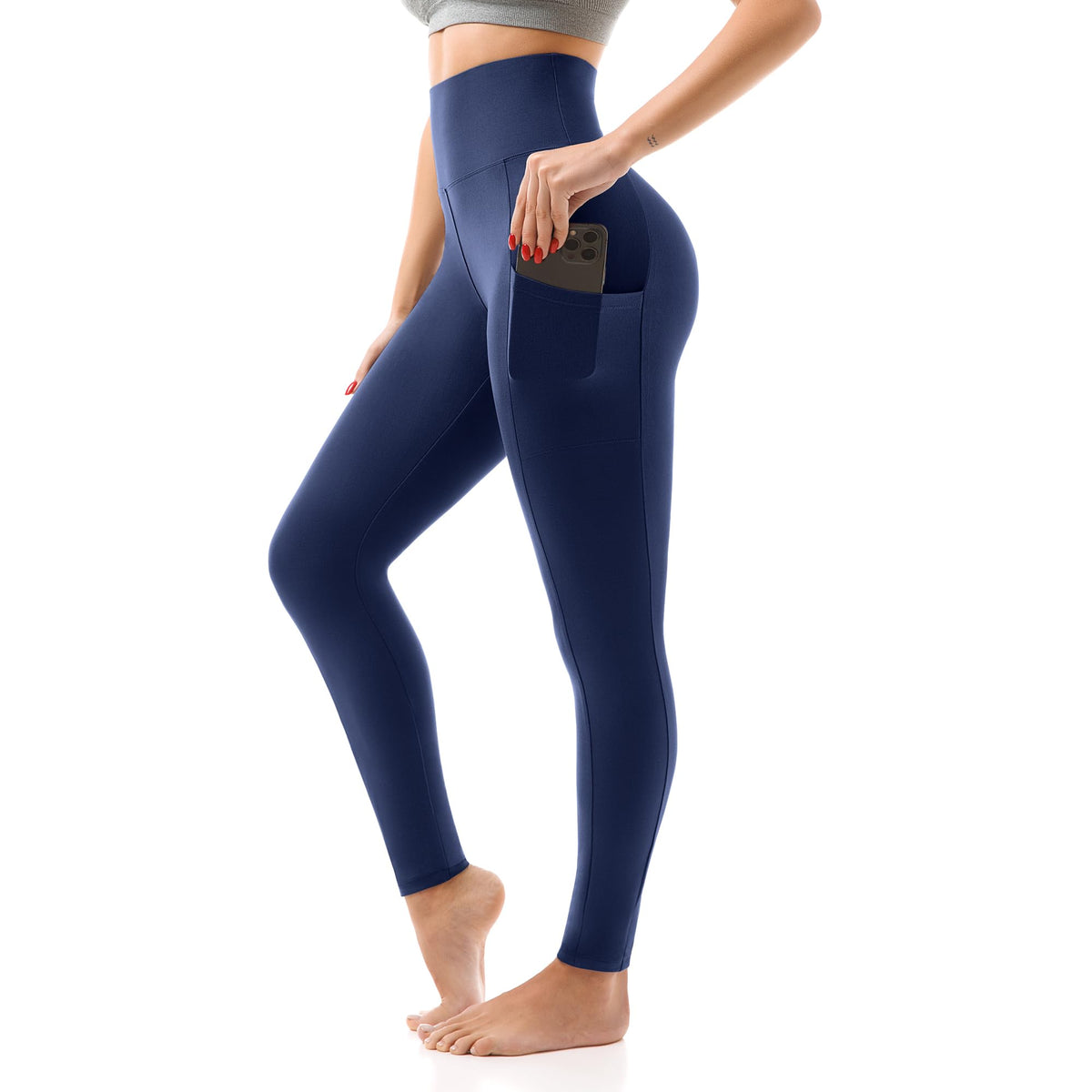 SINOPHANT Womens Leggings with Pockets High Waisted