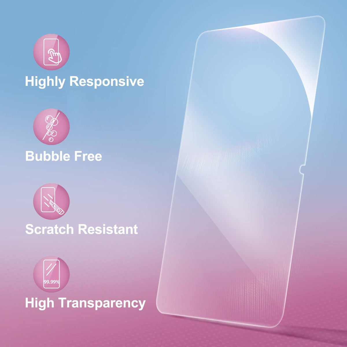NEW'C for iPad Air 5/4, iPad Pro 11-inch Screen Protector Tempered Glass