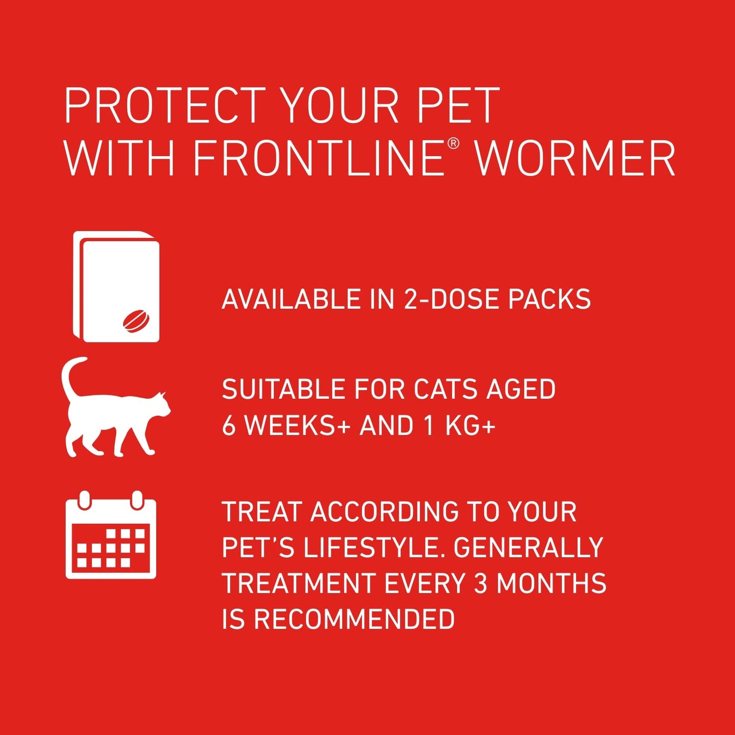 FRONTLINE WORMER - Worming Tablets for Dogs - 2 Tablets