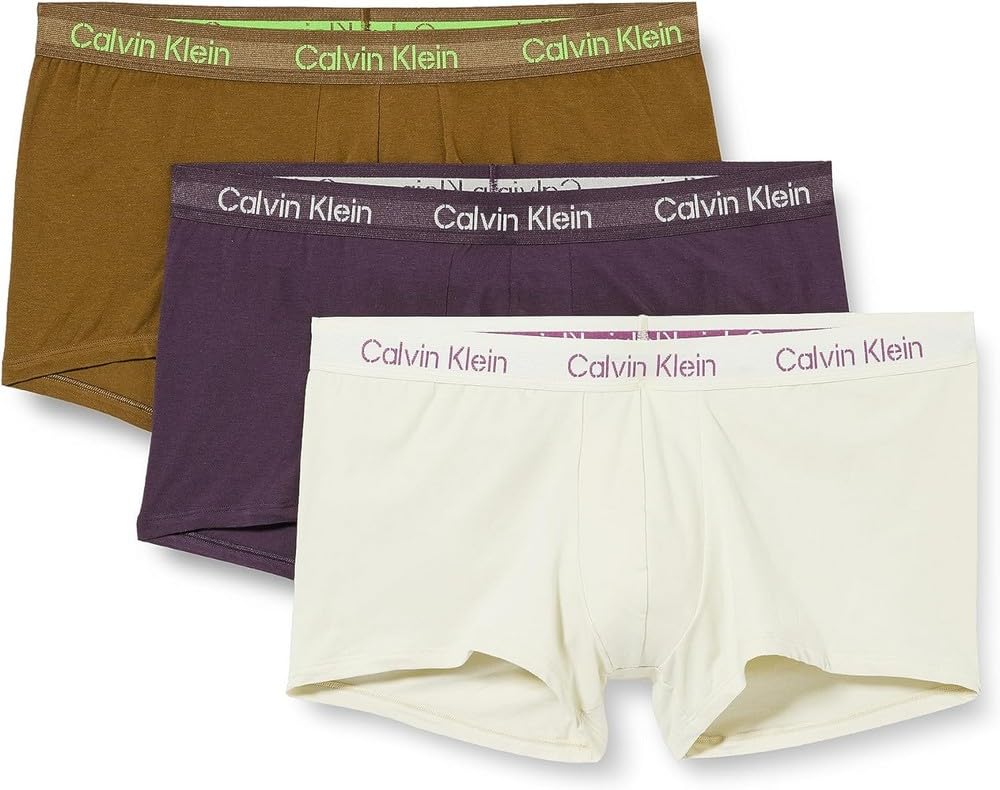 Calvin Klein Men’s 3 Pack Low Rise Trunks Underwear