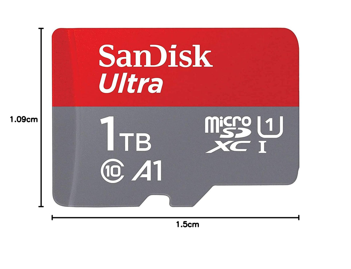 SanDisk 128 GB Ultra microSDXC cards (2-pack) + SD adapter up to 120 MB/s with A1 App Performance UHS-I Class 10 U1 (Pack of 2)