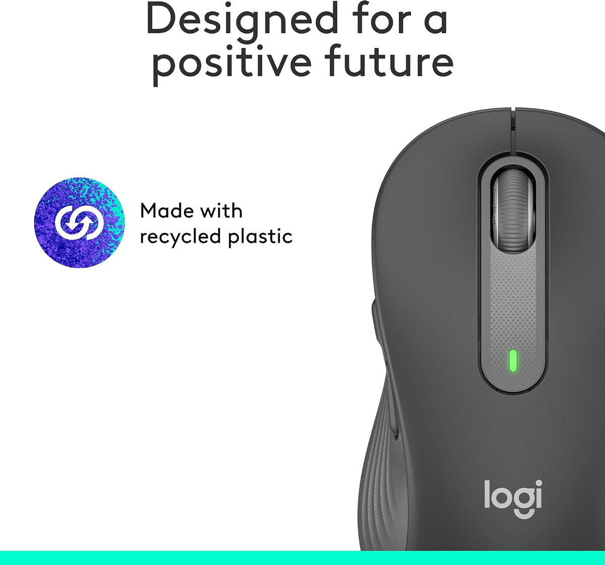 Logitech Signature M650 L Full Size Wireless Mouse - For Large Sized Hands