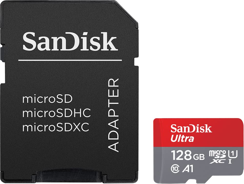 SANDISK Ultra micro SD Card + Adapter 256GB, Up to 150MB/s Read Speeds