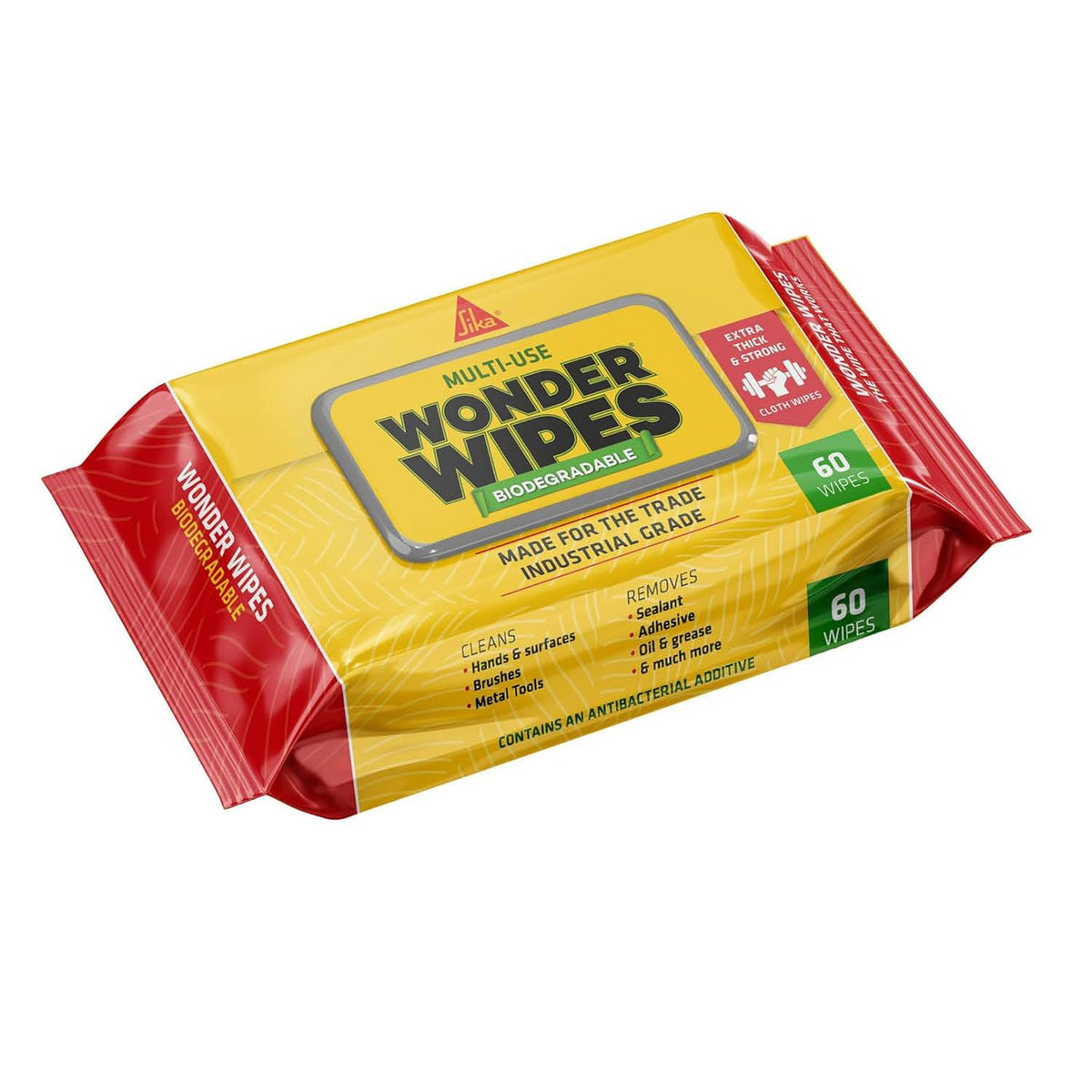 Sika Wonder Wipes Multi-Use Cleaning Wipes For The Building Trade, 100 Pack
