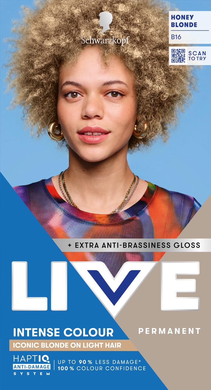 Schwarzkopf LIVE Intense Colour Hair Dye, 099 Deep Black