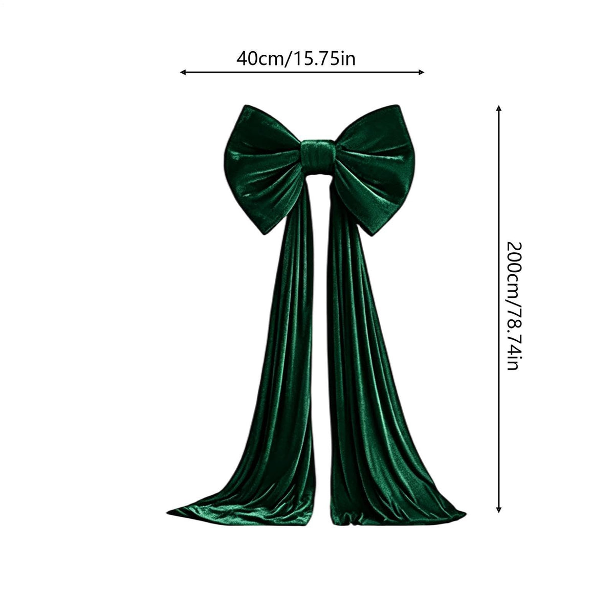 Large Christmas Tree Topper Bow, 200CM Giant Velvet Christmas Tree Bows