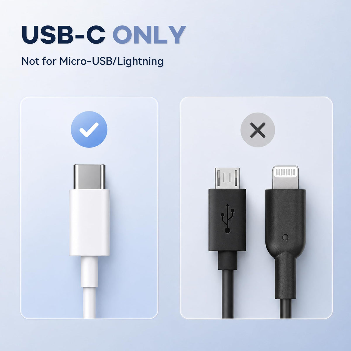 Superer 1.5M White Fit for Sony PS5 Controller Charger USB-C Charging Cable