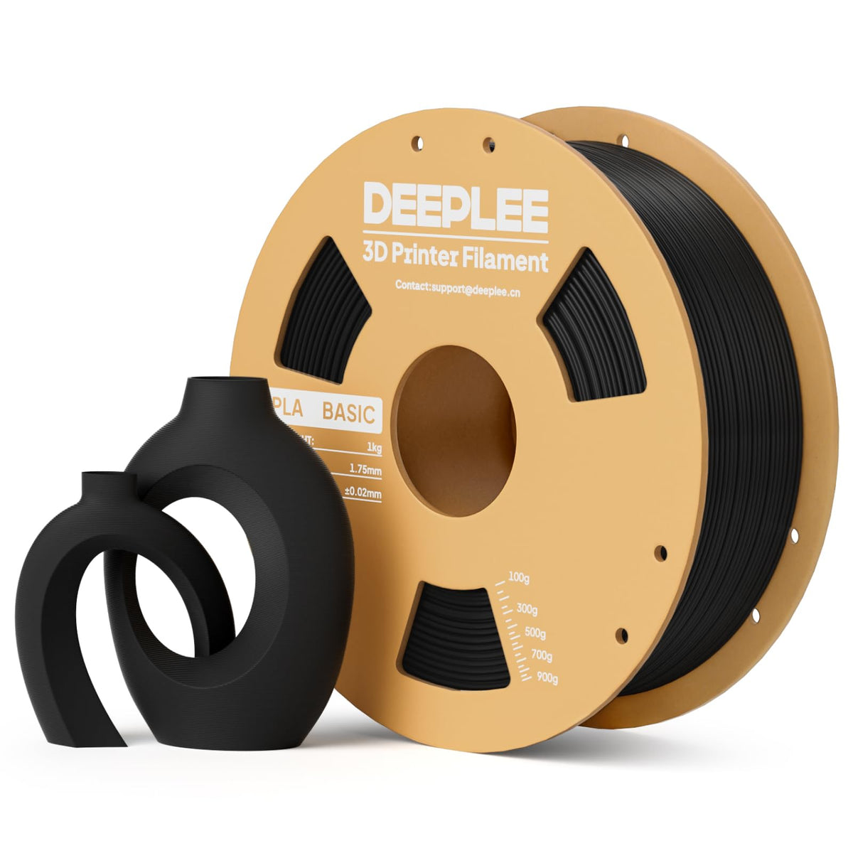 DEEPLEE PLA Filament 1.75mm, Basic 3D Filaments Beige 1kg