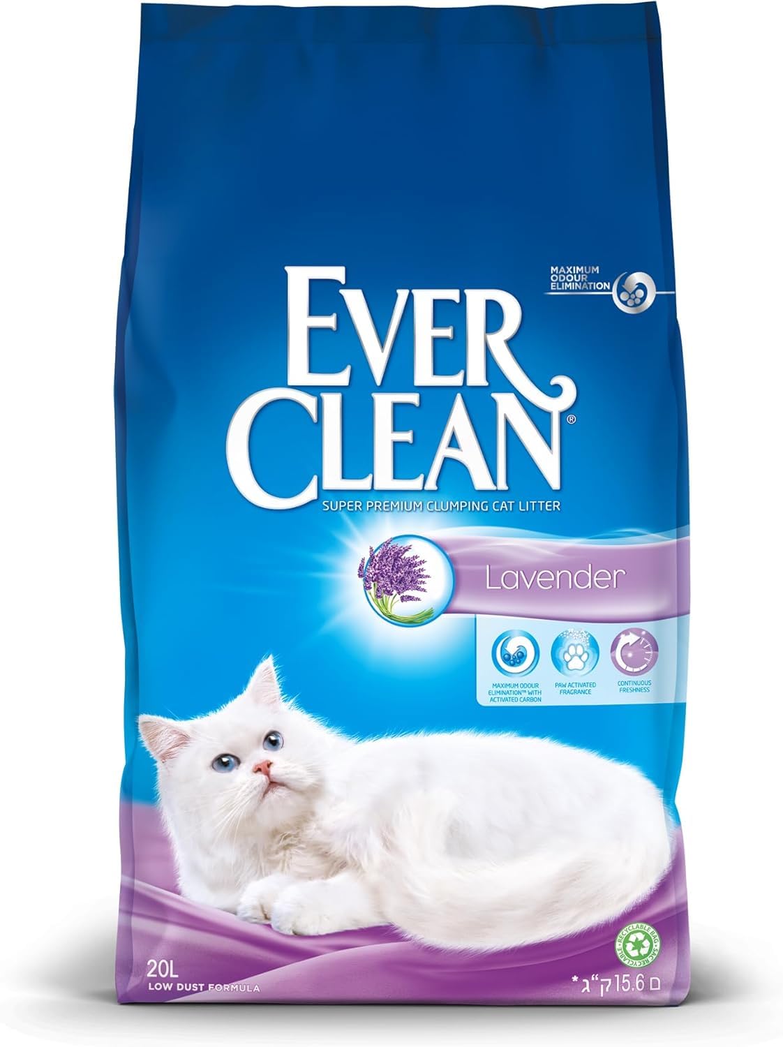 Ever Clean Clumping Cat Litter, Multiple Cat, Scented for long-lasting freshness, Unbeatable Clumping Strength, 10L