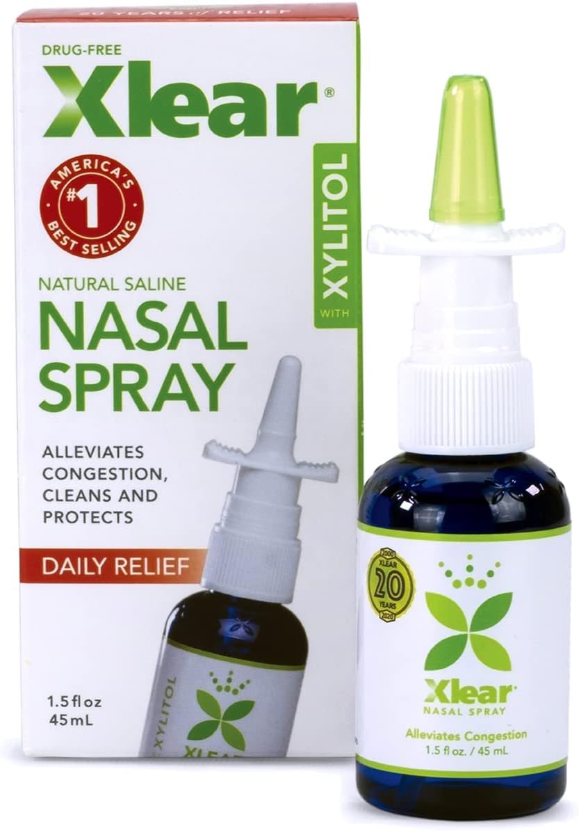 Xlear Natural Nasal Spray with Xylitol, 45 ml (Pack of 1)