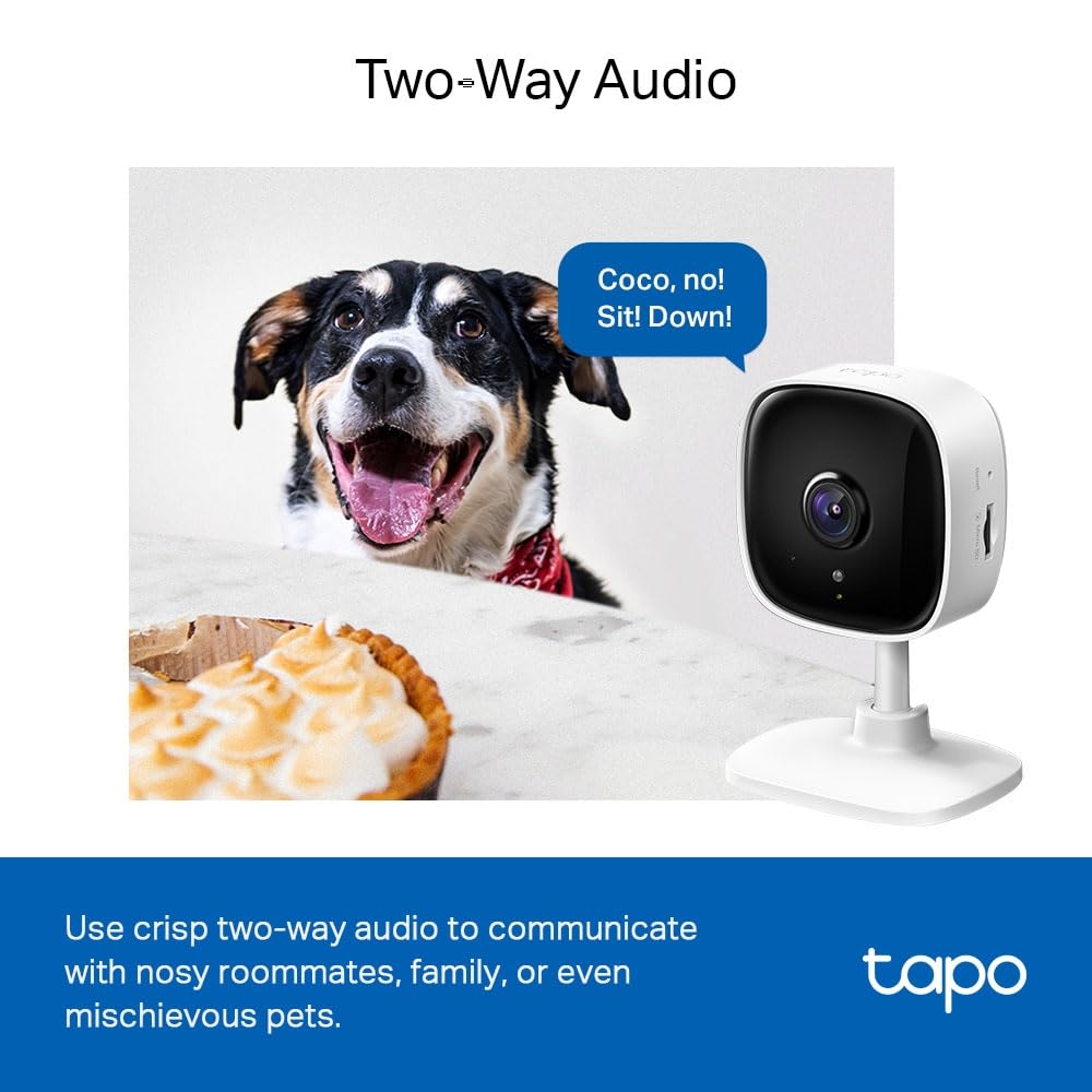 Tapo C110 2K 3MP Indoor Security Camera Pet Camera Dog Camera