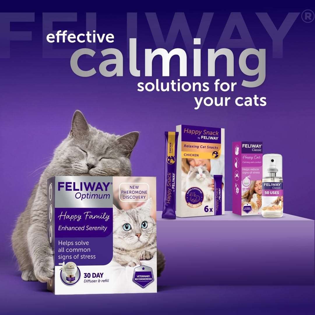 FELIWAY Classic Cat Calming Plug-In Pheromone Diffuser Starter Kit