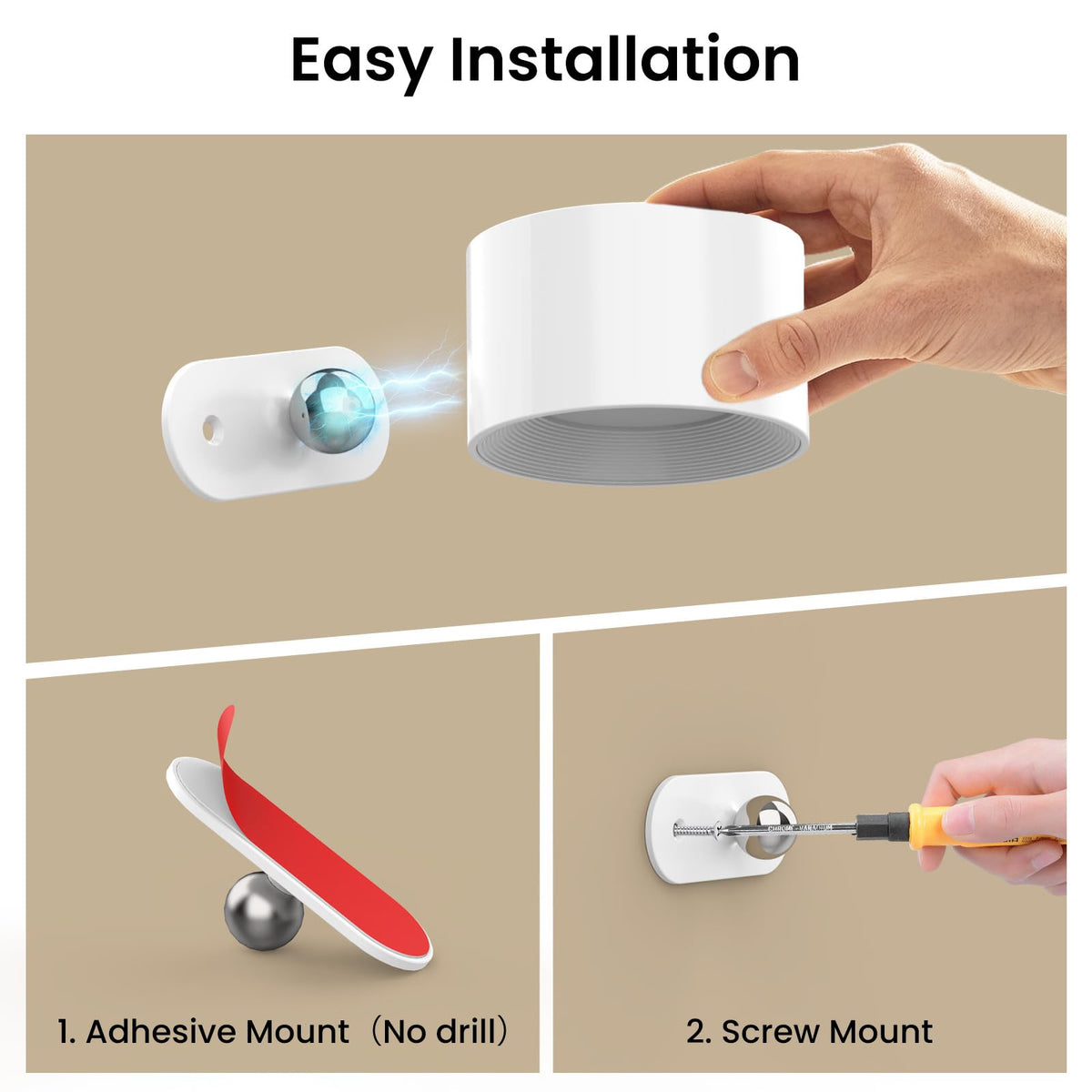 Coollamp LED Battery Operated Wall Lights, 3Pack Wall Lamp with Remote Control 3 Color Modes 3 Brightness Levels 360°Rotate Magnetic, Reading Lights for Living Room Bedroom Black