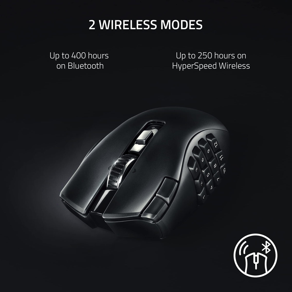 Razer Naga X - Ergonomic MMO Gaming Mouse with 16 Programmable Buttons (2nd Gen Optical Mouse Switches, Advanced 5G Optical Sensor, 85g Ergonomic Design, RGB Chroma, Speedflex Cable) Black