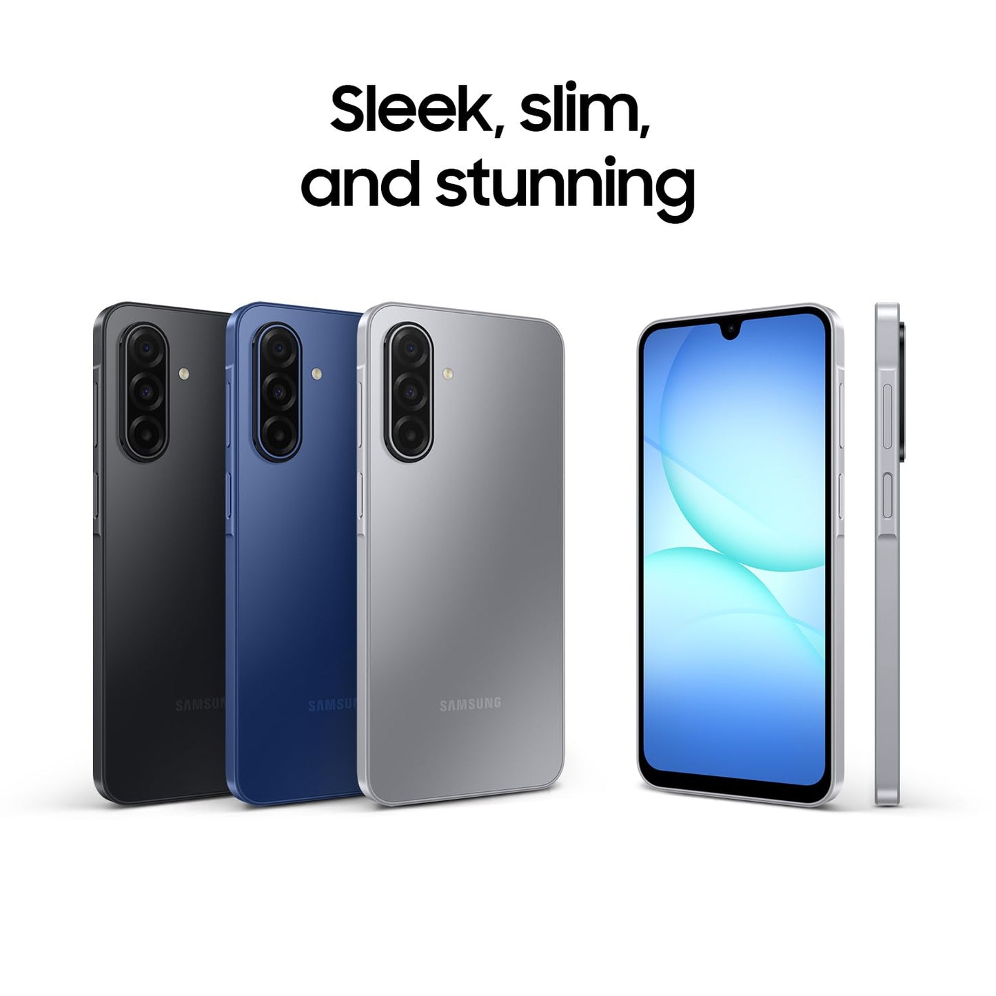 Samsung Galaxy A17 5G, AI Smartphone, Slim 7.5mm Frame, Large Screen, 50MP Camera, 128GB Storage, 4GB Memory, 5000 mAh Battery, Grey, 3 Year Extended Warranty (UK Version)