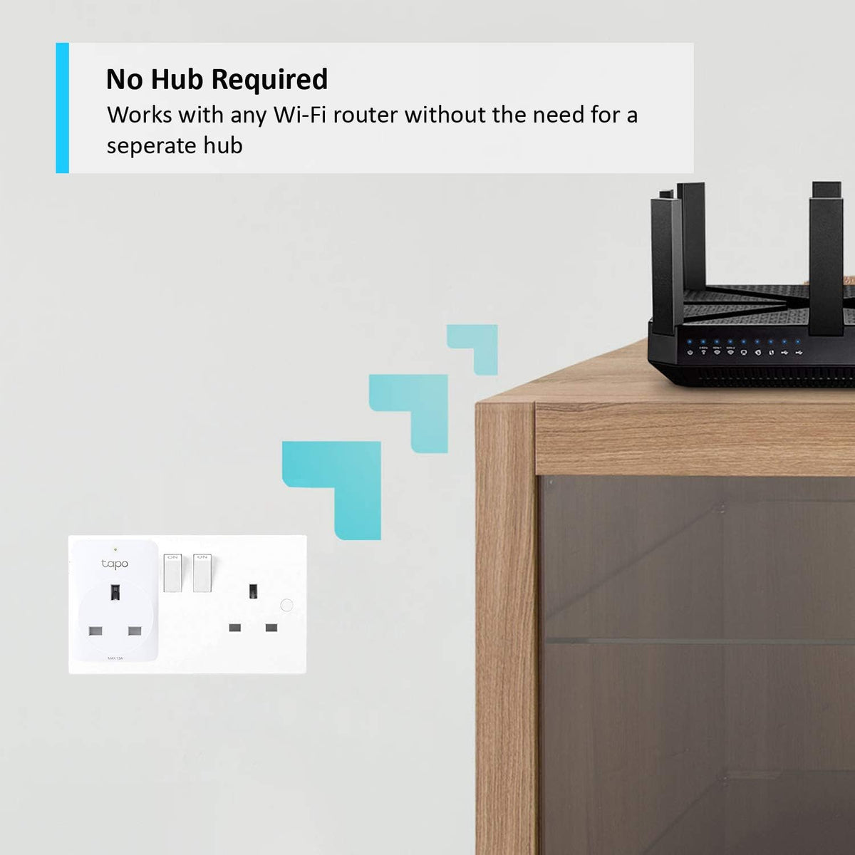 Tapo P100(4-pack) Smart Plug, Mini WiFi Plug Works with Alexa & Google