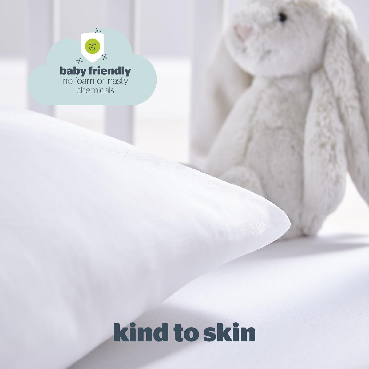 Silentnight Safe Nights Cot Bed Pillow, Anti Allergy, 1 Pack
