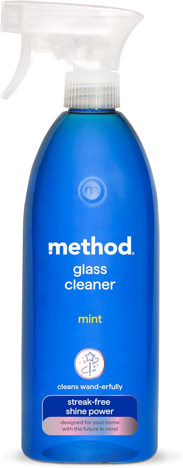 Method Glass Cleaner Spray, Mint, Windows & Mirrors, 828ml