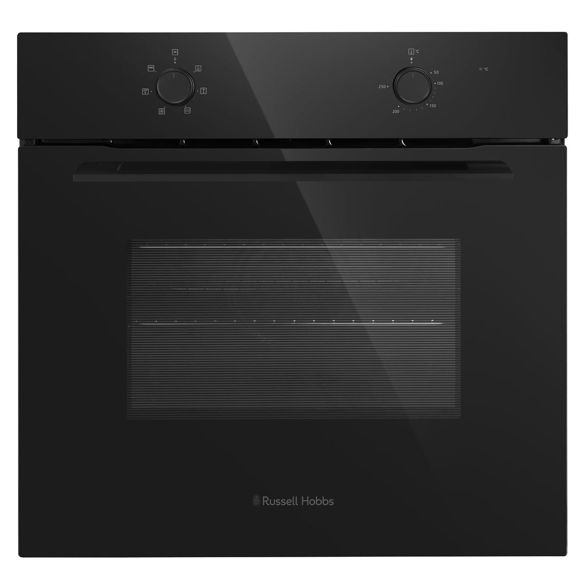 Russell Hobbs 70L, 60cm Wide, Single Electric Built-in Fan Oven and Grill in Stainless Steel, 6 Oven Functions, RHFEO7004SS