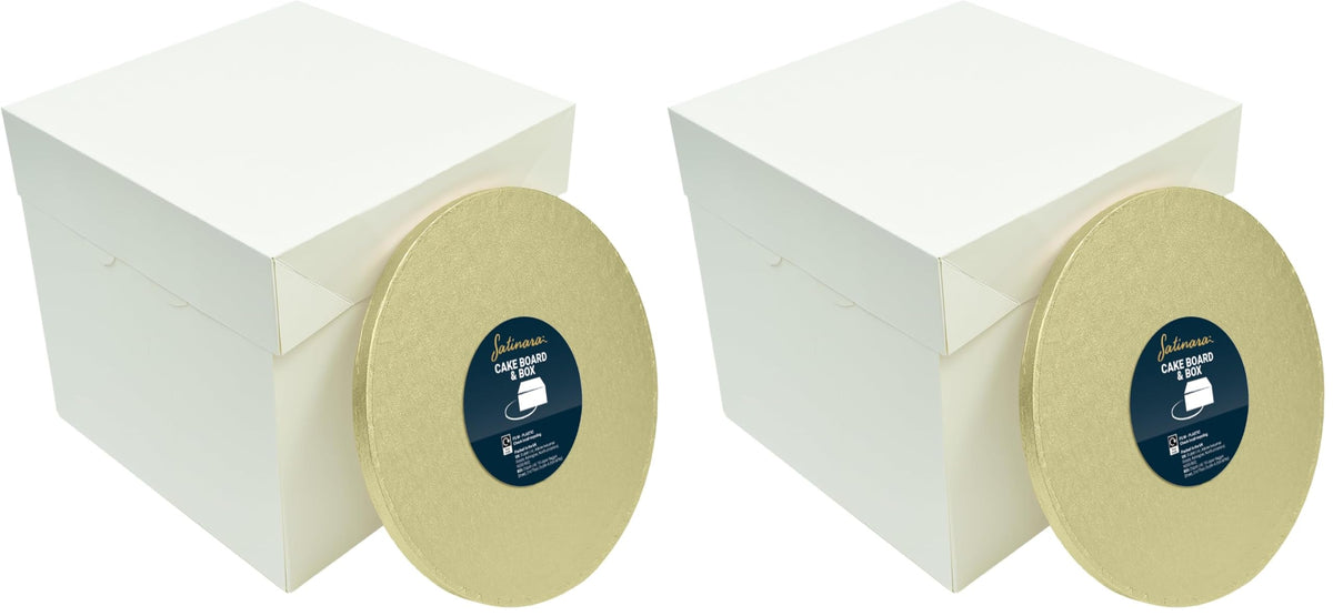 Satinara 12" (30.5cm) Pale Gold Board & Extra Tall Box Set