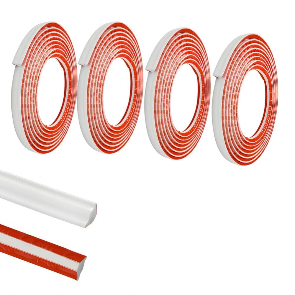 Zayejod PVC Quadrant Trim Flexible Laminate Beading Self Adhesive White