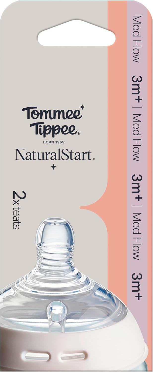 Tommee Tippee Natural Start Baby Bottle Teats Medium Flow 3m+