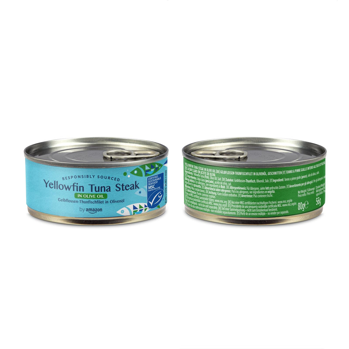 by Amazon MSC Skipjack Tuna Chunks in Spring Water, 4x145g