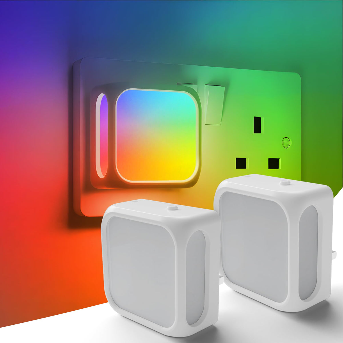 PURSNIC Night Light Plug in Wall, Dusk to Dawn, 3000K Warm White, 4 Pack