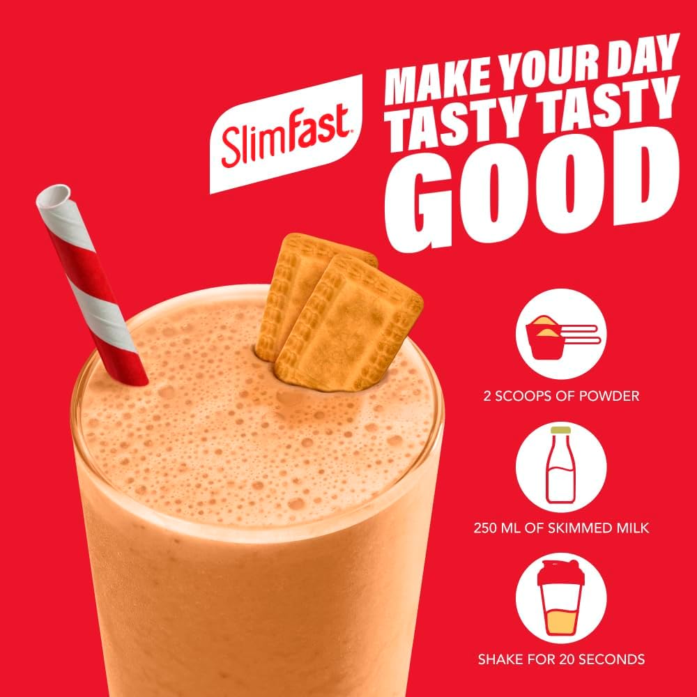 SlimFast • Meal Replacement Powder • Caramelised Biscuit Flavour • 584g