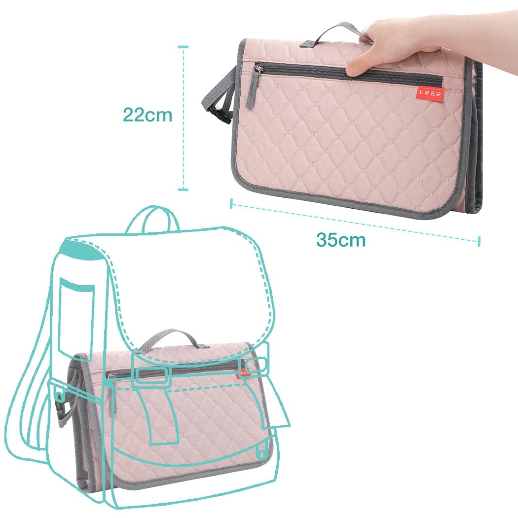 Lekebaby Portable Nappy Changing Mat Travel Baby Change Mat