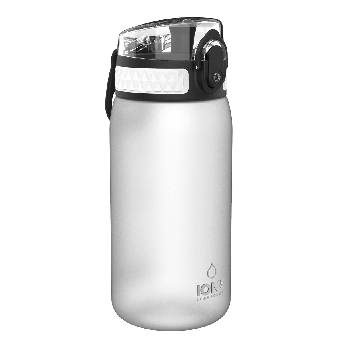 ION8 Kids Water Bottle, 350 ml/12 oz, Leak Proof, Easy to Open, Secure Lock, Dishwasher Safe, Carry Handle, Hygienic Flip Cover, Easy Clean, Odour Free, Rose Pink